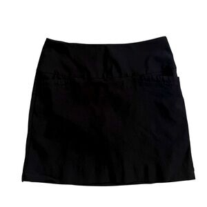 S. C. & CO. Women's Activewear Pull On Skort Shorts Golf Tennis Solid Black M
